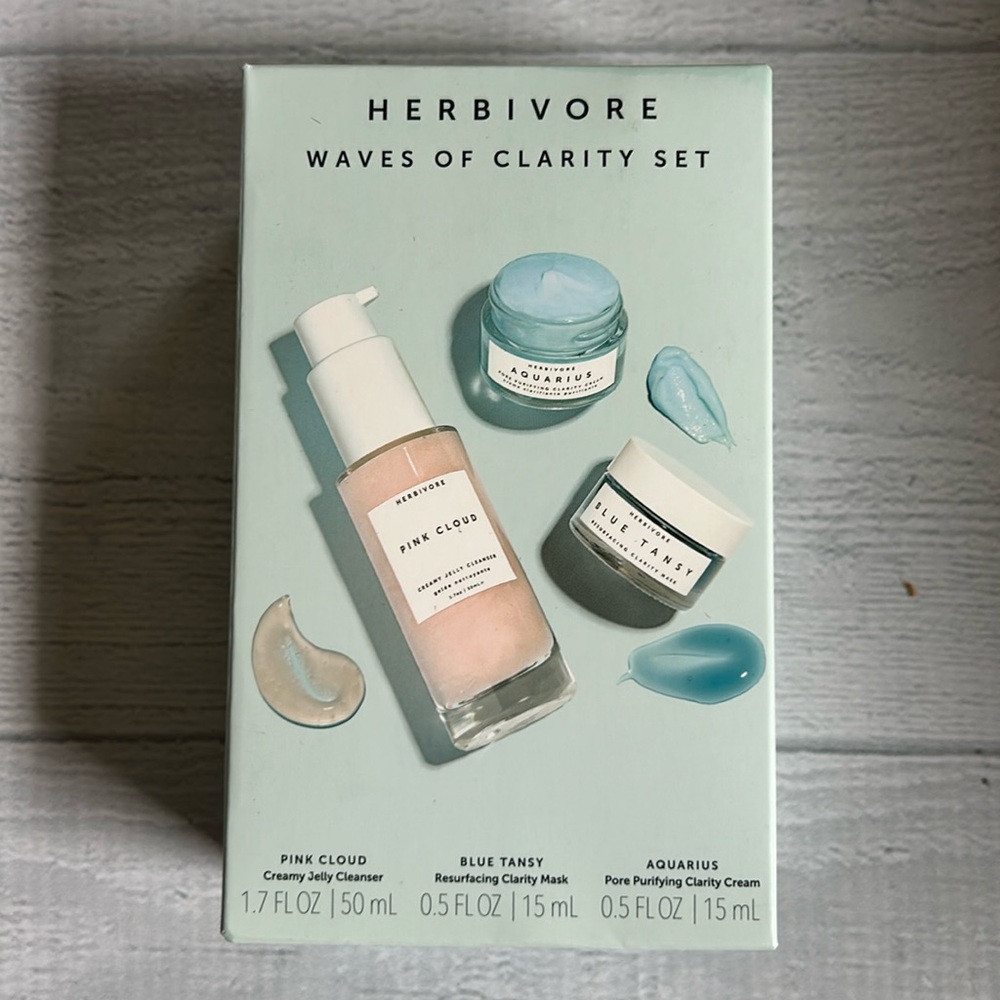 Herbivore Waves‎ of Clarity Skincare Set NIB